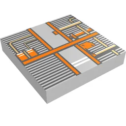 Tile 2 x 2 with Snowspeeder Vent Print / White