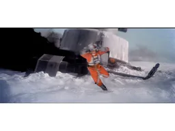 MOC "SnowSpeeder Crash"