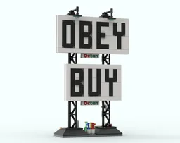 They Live Double Decker Billboard
