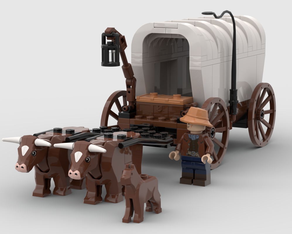 Lego Percy FitzPatrick and Jock of the Bushveld's Ox Wagon