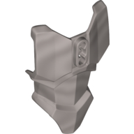 Lego Large Figure Torso Cover, Armour with 2 Chest Holes and Ball Joint Socket / Flat Silver