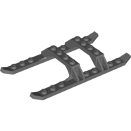 Lego Helicopter Skid Rails 12 x 6 / Dark Bluish Gray