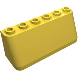 Windscreen 2 x 6 x 2, Wide Top / Yellow