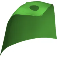 Neckwear Cape, Standard [Traditional Starched Fabric] / Bright Green