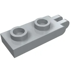 Hinge Plate 1 x 2 with 2 Fingers and Hollow Studs / Light Bluish Gray