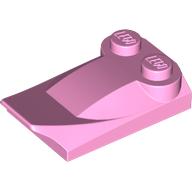 Lego Brick Wedged, Curved 2 x 3 x 2/3 Two Studs, Wing End / Bright Pink