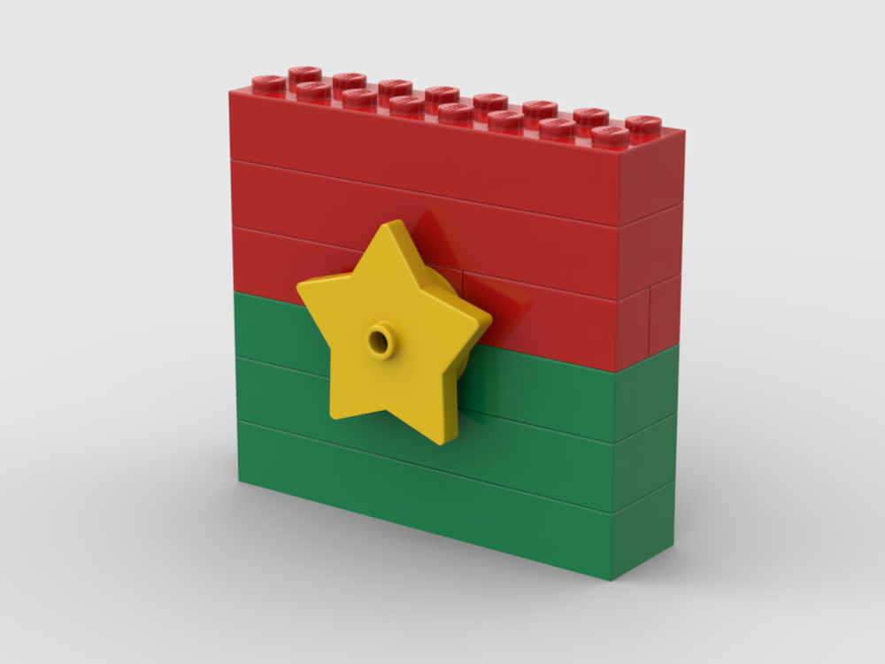 Lego Burkina Faso Flag