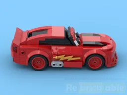 Red race car