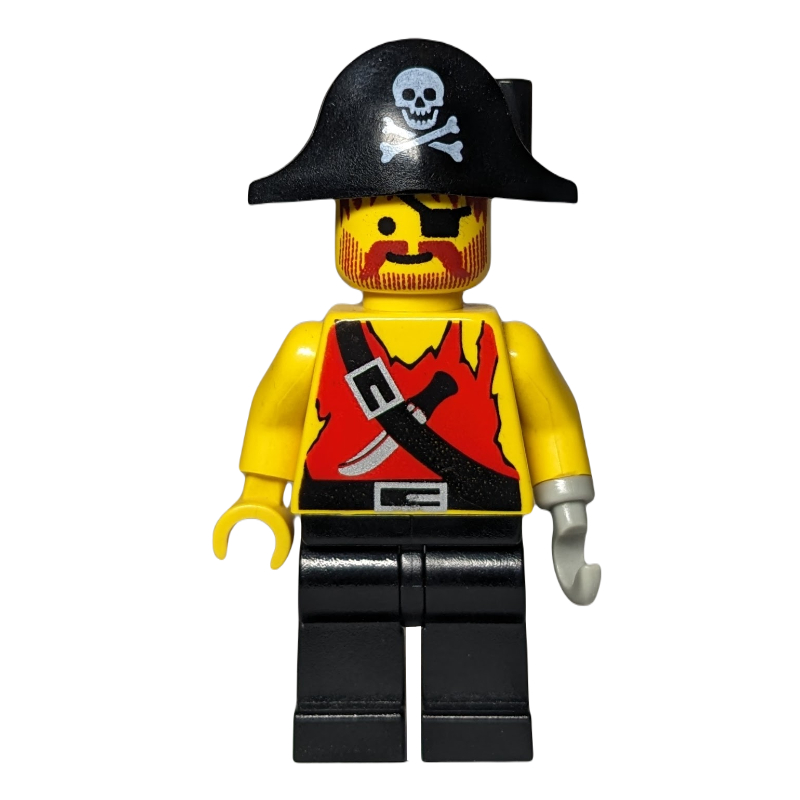 Lego Pirate - Shirt with Knife, Black Legs, Black Bicorne