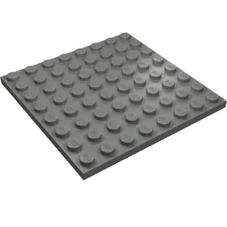 Plate 8 x 8 / Dark Bluish Gray