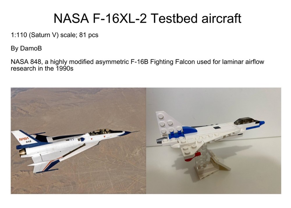 Lego DamoB's NASA F-16 XL-2