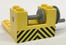 Stickered Assembly 6 x 4 x 2 1/3 with Black and Yellow Danger Stripes Pattern (Sticker) - Sets 558 / 670