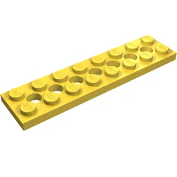 Technic Plate 2 x 8 [7 Holes] / Yellow