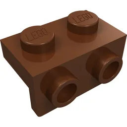 Bracket 1 x 2 - 1 x 2 / Reddish Brown