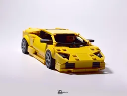 Lamborghini Murcielago 8stud wide - Yellow