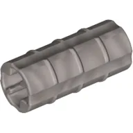 Technic Axle Connector Ridged [with x Hole x Orientation] / Pearl Light Gray