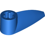 Lego Technic Tooth 1 x 3 with Axle Hole [Hollow Underside] / Blue