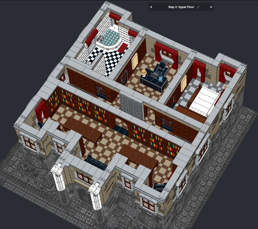 Lego Wayne Manor - Upper Floor
