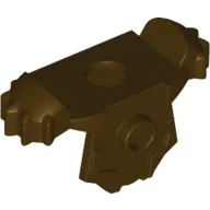 Minifig Neckwear Armour Breastplate with Shoulder Pads, 1 Front Stud and 2 Back Studs / Dark Brown