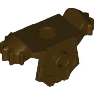 Lego Minifig Neckwear Armour Breastplate with Shoulder Pads, 1 Front Stud and 2 Back Studs / Dark Brown