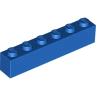 Brick 1 x 6 / Blue