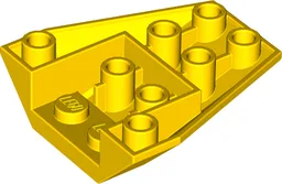 Brick Wedged, Sloped Inverted 4 x 4 Triple [2 Connections between Front Studs]