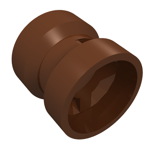 Lego Wheel 8 x 9 with Hole Notched for Wheels Holder Pin, Re-inforced Back / Reddish Brown