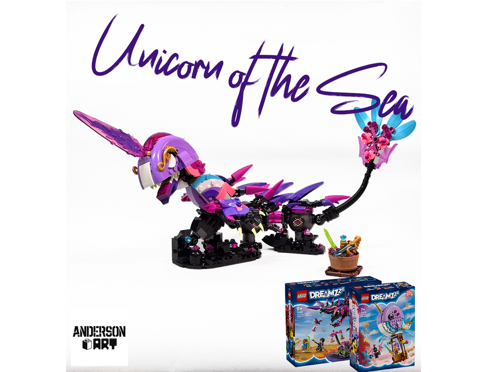 Lego Unicorn of the Sea / Narwhal (Dreamzzz 71483 + 71472)