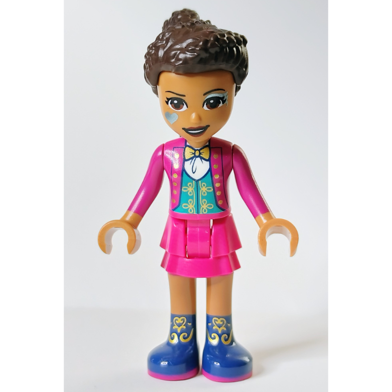 Lego Andrea - Magenta Top, Magenta Skirt, Face Paint