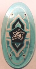 Lego Minifigure, Shield Elliptical with Ultra Agents Logo Pattern (Sticker) - Sets 70163 / 70166