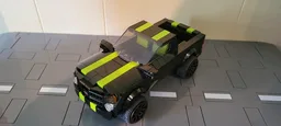 Black-Lime Pickup Truck