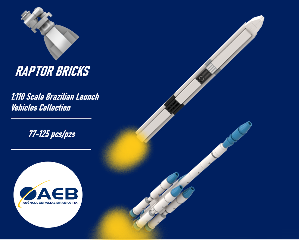 Lego 1:110 Scale Brazilian Launch Vehicles Collection