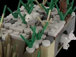 Arctic fox Diorama
