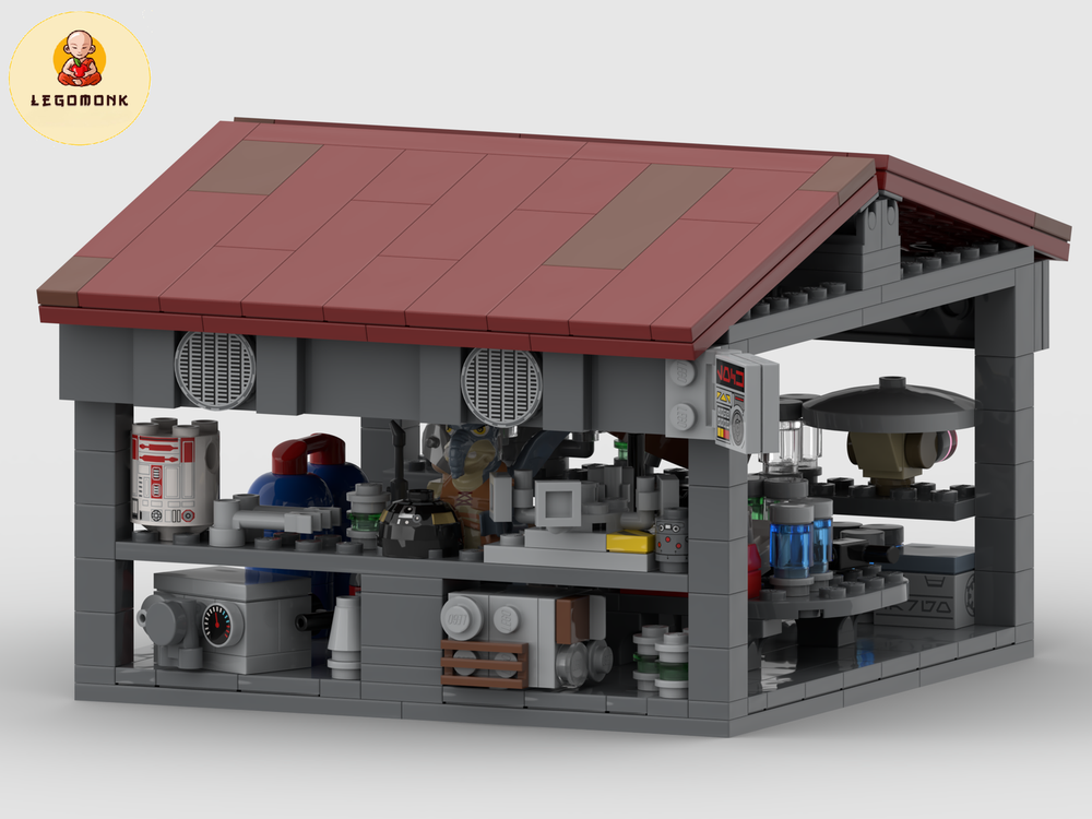 Lego Tatooine Street Robot Shop Parts