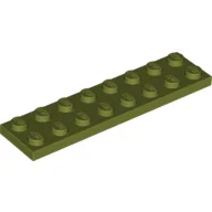 Plate 2 x 8 / Olive Green