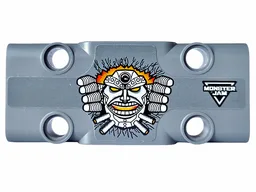 Technic, Panel Plate 3 x 7 x 1 with 'MONSTER JAM' and Monster Mask Pattern Model Left Side (Sticker) - Set 42119
