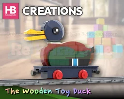 The Wooden Toy Duck - Hobbybricks Creations