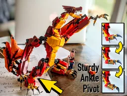 QUICK FIX | Fire Dragon (ankle pivot joints) | LEGO® Ninjago® 71753