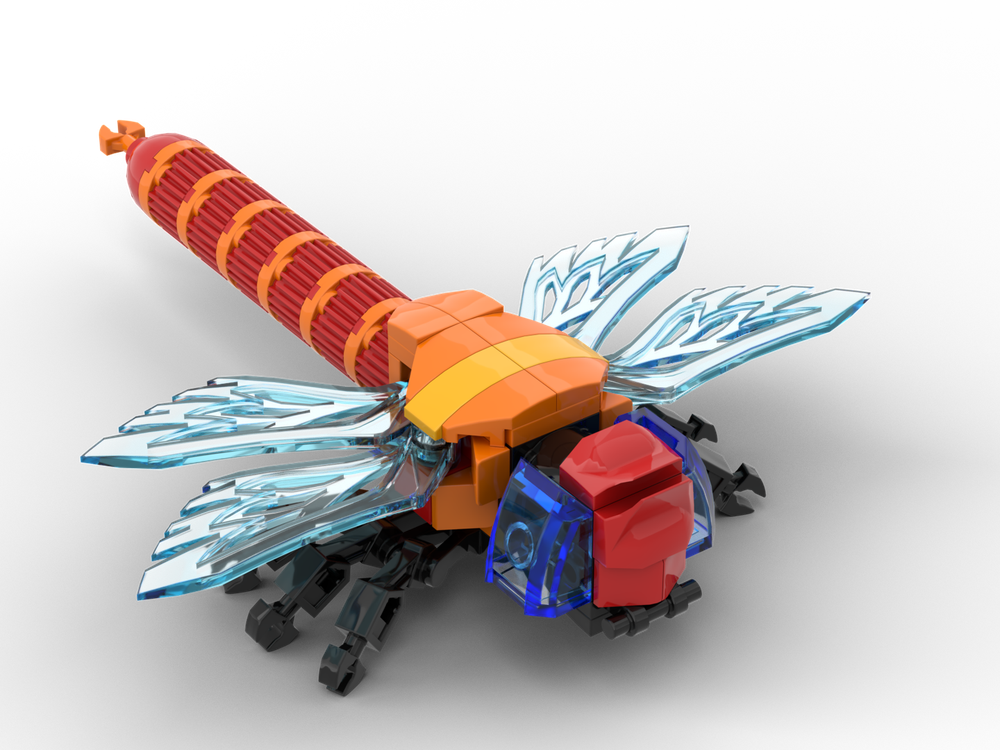Lego Red Dragonfly