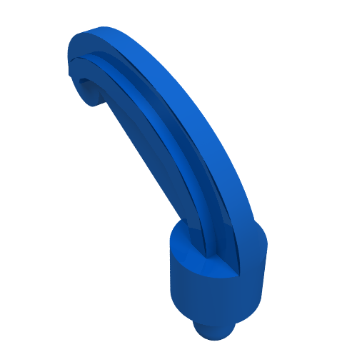 Lego Headwear Accessory Plume / Feather Small with Pin / Blue