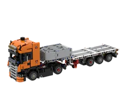 Mini scania truck and steering trailer
