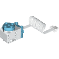 Lego Motor, Small Angular, SPIKE, White Housing, White Wire / White
