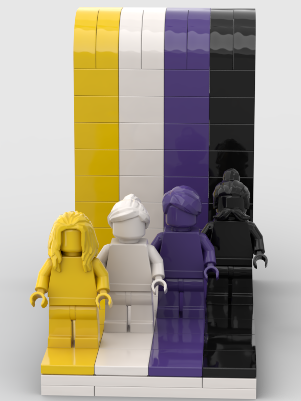 Lego Nonbinary Flag - Everyone is Awesome