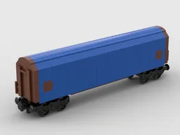 Sliding tarpaulin wagon from the German Federal Railway