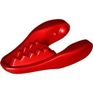 Lego Animal Body Part, Dinosaur, Raptor / Dilophosaurus Lower Jaw [Plain] / Red