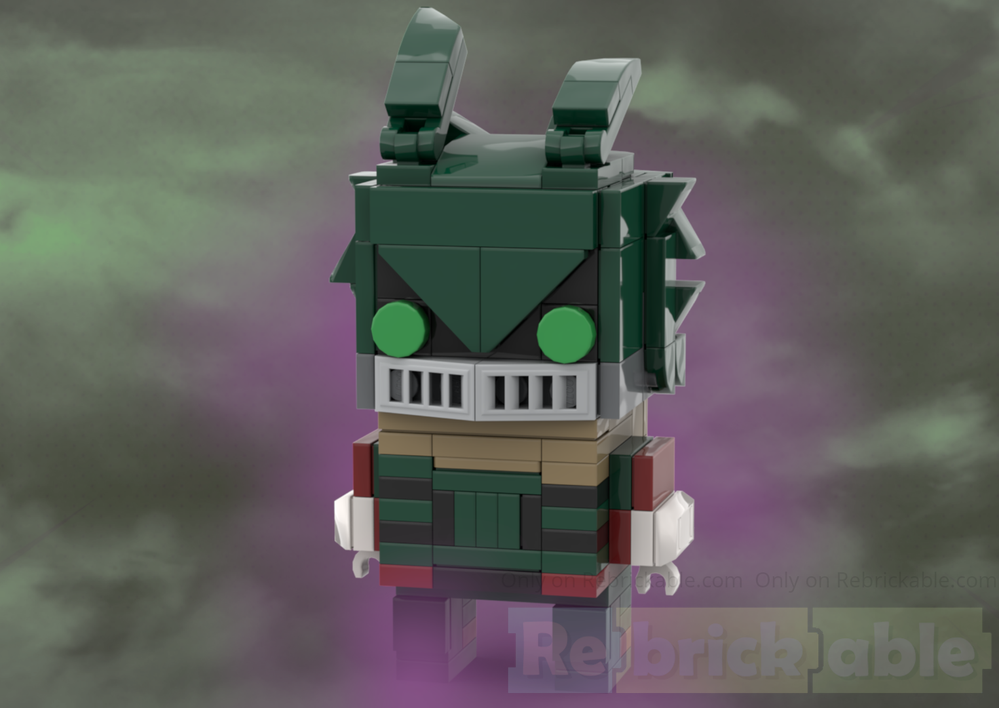 Lego Izuku Midoriya (Vigilante) BrickHead - My Hero Academia