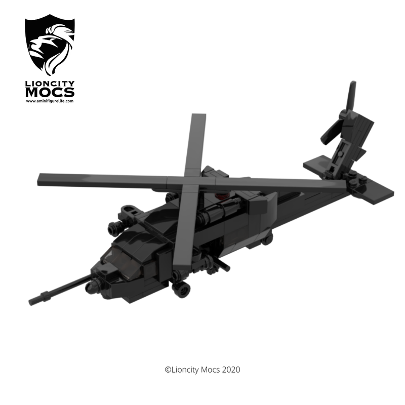 Lego MH-60L DAP Blackhawk Helicopter Mini MOC