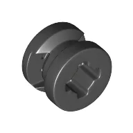 Wheel 8 x 6 with Slot / Black