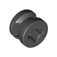 Lego Wheel 8 x 6 with Slot / Black