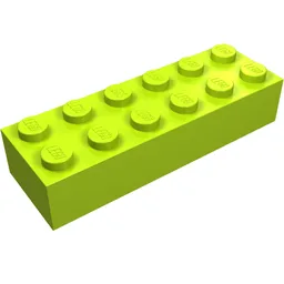 Brick 2 x 6 / Lime